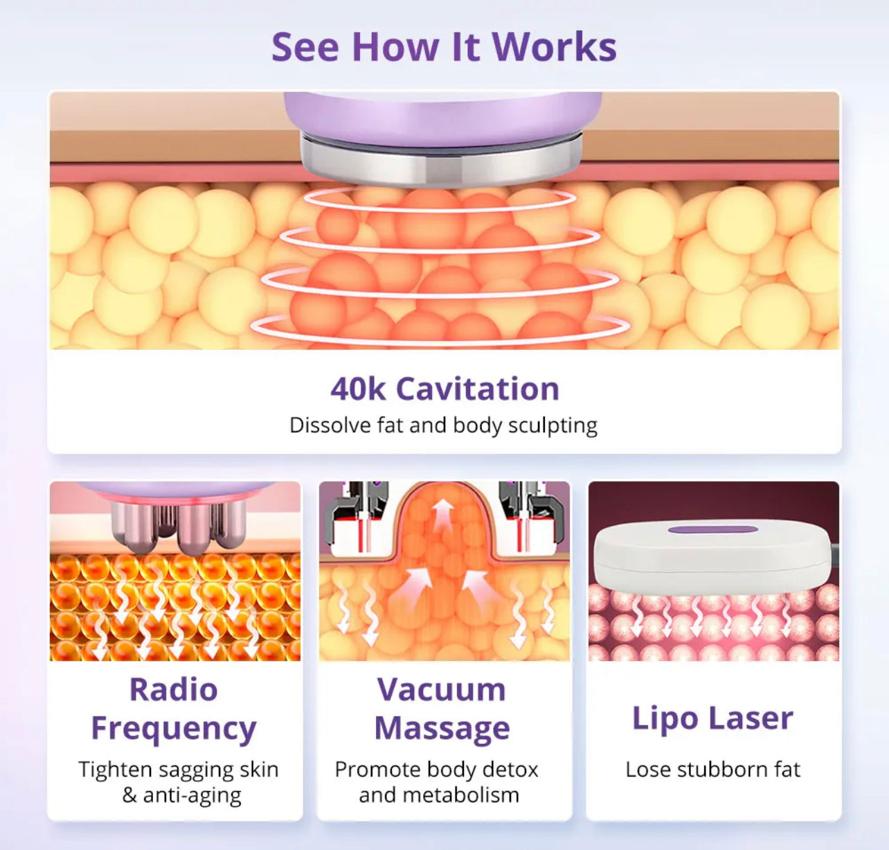 6 IN 1 CAVI SKIN TIGHTENING MACHINE