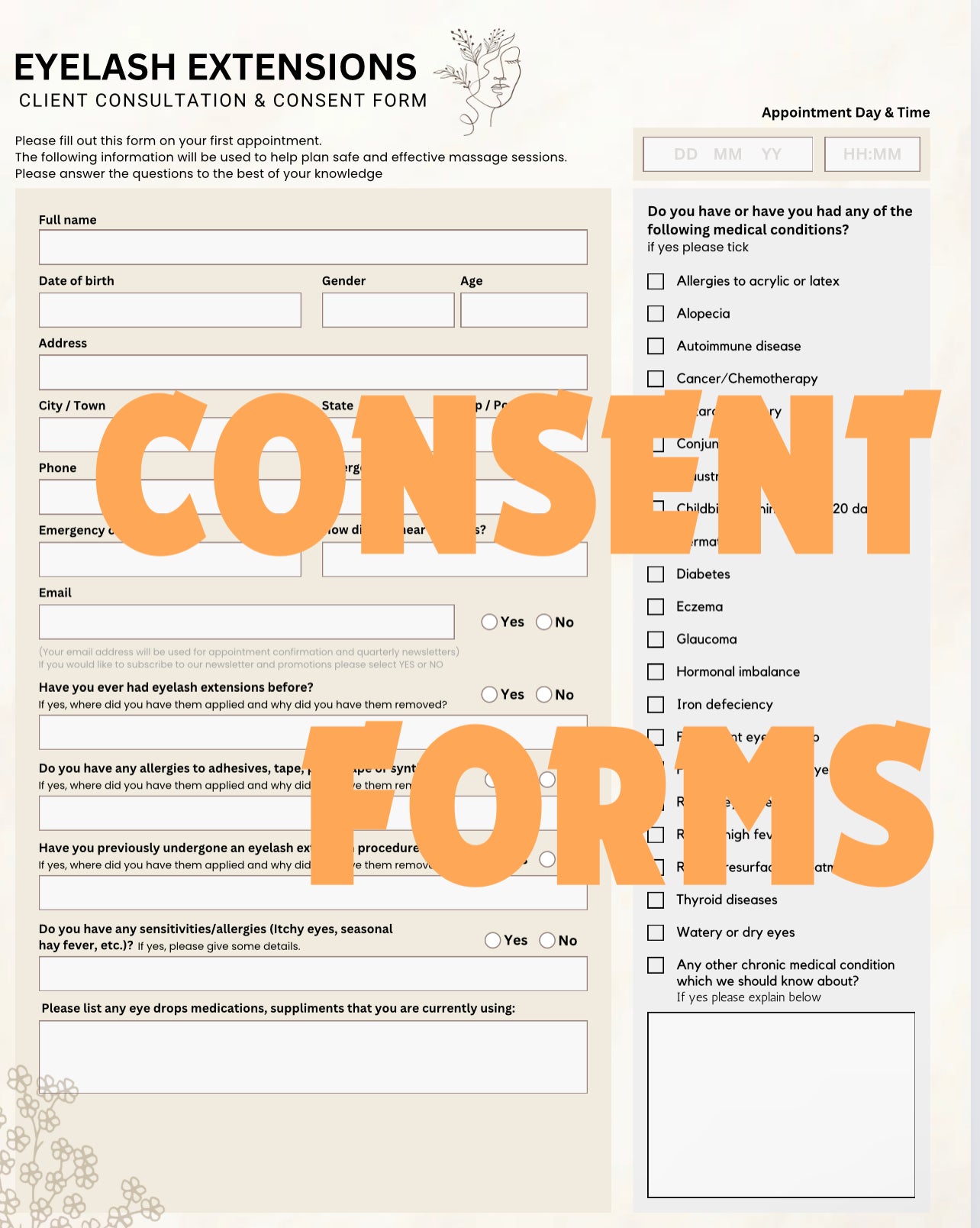 CONSENT FORM/INTAKE